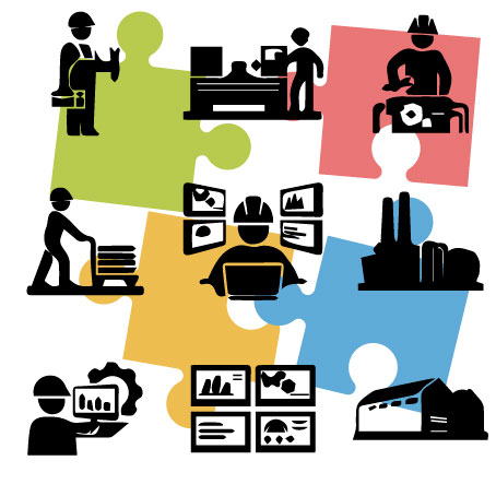 Ambiente de trabalho organizado para treinamento 5S